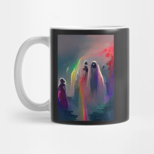 EYECATCHING RAINBOW GHOSTS ON HALLOWEEN Mug